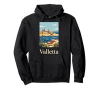 Valletta Malta Mediterranean Harbor Travel Design Pullover Hoodie