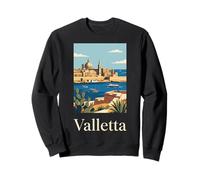 Valletta Malta Mediterranean Harbor Travel Design Sweatshirt