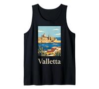 Valletta Malta Mediterranean Harbor Travel Design Tank Top