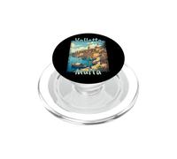 Valletta Malta Vintage Mediterranean Travel Design PopSockets PopGrip for MagSafe