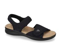 Valleverde 25324 Women's Stretch Strapping Sandals Suitable for Hallux Valgus, Black, 5 UK
