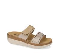 Valleverde Women's Sandals 55620 Ice Leather or Copper Casual Shoes Comfortable, Lightweight and Flexible, Ideal for Spring and Summer, Copper Coloured, 2/2.5 UK