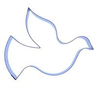 Valley Cutter Company Dove Cookie Cutter - Stainless Steel, Leaf Shape, 80x100mm, 1 Piece