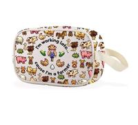 Valley Game Inspired Clear Makeup Bag Video Game Gift Farming Country Adventure Gaming Gift (I’m A Farmer Cbag EU)