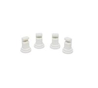 Valley Industries DF4.0-CSK 140° Deflector Broadcast Spray Nozzle-4.0 Orifice Size, 10 to 45 PSI, White, 4 Pack