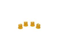 Valley Industries NSFC11002-CSK 110° Ceramic Flat Fan Broadcast Spray Nozzle-2.0 Orifice Size, 15 to 60 PSI, Yellow, 4 Pack