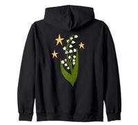 Valley Lilies Wildflower May Bells Maytime Whisperers Zip Hoodie
