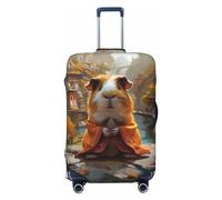 Valley Meditating Guinea Pig Travel Luggage Covers - Elasticity Suitcase Covers Protector for Luggage 18-32 Inch