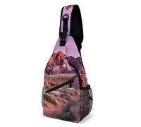 Valley of Fire in Nevada Men's Chest Bag Crossbody Sling Pack Shoulder Backpack for Travel Hiking