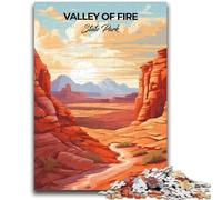 Valley of Fire State Park Jigsaw Puzzles for Teenagers,Help The Brain Exercise Addictive Toys to Cultivate Patience A Work of Art (50x75cm)