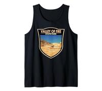 Valley of Fire State Park Nevada Badge Vintage Tank Top