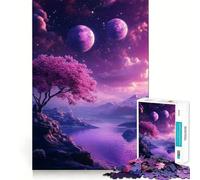 Valley Of Galaxy Landscape 1000 Piece Jigsaw Puzzles for Teenagers Recall Fun Play Tight Interlock No Gaps Family Fun Night Activity (50x75cm)