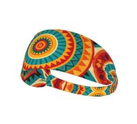 Valley Pattern Print Stretchy Workout Thick Headbands For Women Non Slip For Men Womens