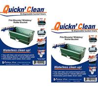 Valley Pro Products Quickn'Clean Wooster Wide Boy Paint Bucket Liner, 10 Count 2-Pack, Green, Plastic