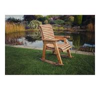 Churnet Valley Garden Furniture Churnet Valley Outdoor Rocking Chair, Brown