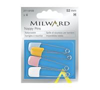 Valley Sundries Milwards Strong Safety Nappy Pins, Multi-Colour, 4-Piece
