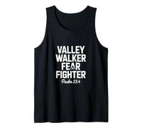Valley Walker Fear Fighter Psalm 23 4 Christian Faith Tank Top