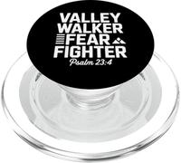 Valley Walker Fear Fighter Psalm 23 4 Scripture PopSockets PopGrip for MagSafe