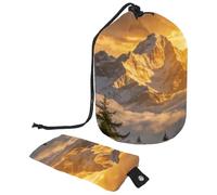 Valleys Compact Hanging Toiletry Bag with Clear PVC Pockets