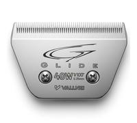 VALLNEI 1 Pack 40W Wide Detachable Dog Grooming Clipper Blade, 0.25 mm / 1/100 in Cut Length, Pet Clipper Replacement Blades Compatible with Andis Oster A5 Wahl KM Series Clippers