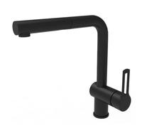 Vallone Kitchen mixer with pull out spray, matt black (RIN185NO)
