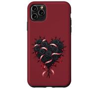 Valloween Black Roses Heart Case for iPhone 11 Pro Max