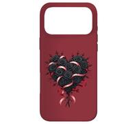Valloween Black Roses Heart Case for iPhone 17 Pro Max
