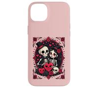 Valloween Loving Skeleton Couple Case for iPhone 14 Plus