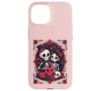 Valloween Loving Skeleton Couple Case for iPhone 15