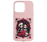 Valloween Loving Skeleton Couple Case for iPhone 15 Pro Max