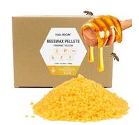 VALLYDOM Beeswax 1.8KG Yellow Beeswax Pellets, Candle Wax, Organic Beeswax, Wax for Candles Making, Beeswax Candles,Beeswax for Skin, Soap Making Supplies, Candle Making, Candle Wax for Making Candles