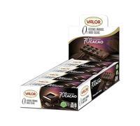 Valor 0% Added Sugar Chocolate Bar - Dark Diabetic Chocolate - Box of 20 Vegan Dark Chocolate Bars made with 70% Cacao, Sweetened with Stevia, Gluten Free, by Master Chocolatiers, Box 20 35g Bars