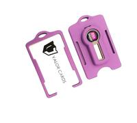 Valor Cards RSA and ID Badge Holder *Nearly Indestructible* (Single RSA ID Badge Holder - Sunset Purple)