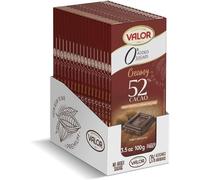 Valor Sugar Free Chocolate Bar - Dark Diabetic Chocolate with Truffle Cream, made with 52% Cacao, Sweetened with Stevia, Lactose & Gluten Free, by Master Chocolatiers, x17 150g Bars