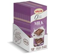 Valor Sugar-Free Milk Chocolate Bar | No Added Sugar | Pack of 17 (1.7kg Total)