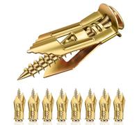 Valorada 200Pcs Plasterboard Fixings, Self Drilling Drywall Anchors & Screws Kit, 100Pcs Sheetrock Anchors & 100Pcs Expansion Screws, Zinc Plated Steel, No Drill Needed