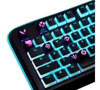 Valorant Custom Keycaps (Agent Brimstone) - Laser Engraved Agent Portrait, Skills, and Position - Fits Any Mechanical Keyboard - Gift for Gamers, Adults, and Teens