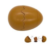 VALORON Wind-Up Surprise Eggs, Eggshells Pop Open & Automatic Walking Animal Model，Fun Novelty Party Favors, Magic Tricks, Birthday Easter (Brown)