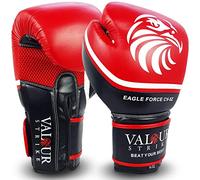 Valour Strike Boxing Gloves for Men Women Ladies | Set in Ounce 16oz 14oz 12oz 10oz 8oz for Pro Sparring Kickboxing MMA Muay Thai | EAGLE FORCE CV-5Z™