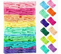 VALOZENC 800PCS Loom Refill Loops, 12 Color Loom Loops for Potholder Making Weaving Crafts Flexible DIY for Family Projects