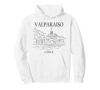 Valparaiso Chile Minimalist City Skyline Travel Souvenir Pullover Hoodie