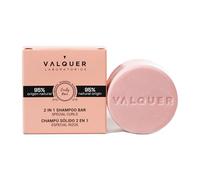 Valquer 2-in-1 Solid Shampoo and Conditioner for Curly Hair with Corn-Derived Active. Defines, Hydrates and Repairs. Natural, Vegan, Curly Method Approved. 70 g