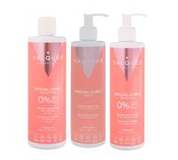 VALQUER Curly Hair Care Pack | Includes Shampoo 400ml, Mask 275ml & Curl Booster 300ml | Curly Method Approved | Defines & Hydrates Curls with Plant-Based Keratin & Corn Extract | Vegan