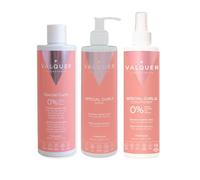 Valquer Pack for Curly Hair Method. Shampoo 400 ml + Mask 290ml + Conditioner 300ml. Up to 96% Natural Origin ingredients. Suitable for children as they help define the natural curl.