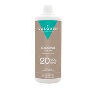 Valquer Stabilized Hydrogen Peroxide Cream 20 Volume 6%, Oxidizer for Permanent Hair Coloring and Bleaching. Vegan Formulation with Natural Ingredients. Professional Use. 1L.