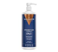 VALQUER Straight Hair Shampoo Zero Formula | Frizz Control, Hydration and Natural Shine | Softness with Cotton Capsules, Fucogel and Vitamins | Vegan | 1 L