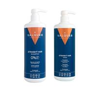 Valquer Zero Smooth Hair Pack Shampoo 1 L and Cold Effect Mask 975 ml. Cleanses, repairs, and protects hair, providing shine and softness. With cotton extract, blueberry, and vitamin E. Vegan.
