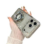 VALRION Magnetic Ring Stand Glitter Case for iPhone Pro - Magsafe Compatible, Luxury Bling Diamond Rhinestones with Camera Protector, Upgrade Shockproof Girly Case for Women & Girls