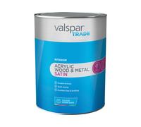 Valspar Trade Acrylic Wood & Metal Interior Multi-Surface Satin Paint, Base C, 5L