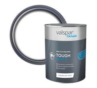 Valspar Trade Tough Matt Pure Brilliant White Matt Wall & Ceiling Emulsion Paint, 5L